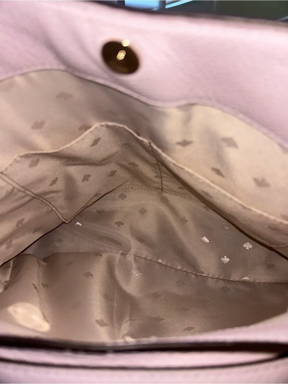 kate spade Leila pebbled leather shoulder bag with matching wallet in baby pink